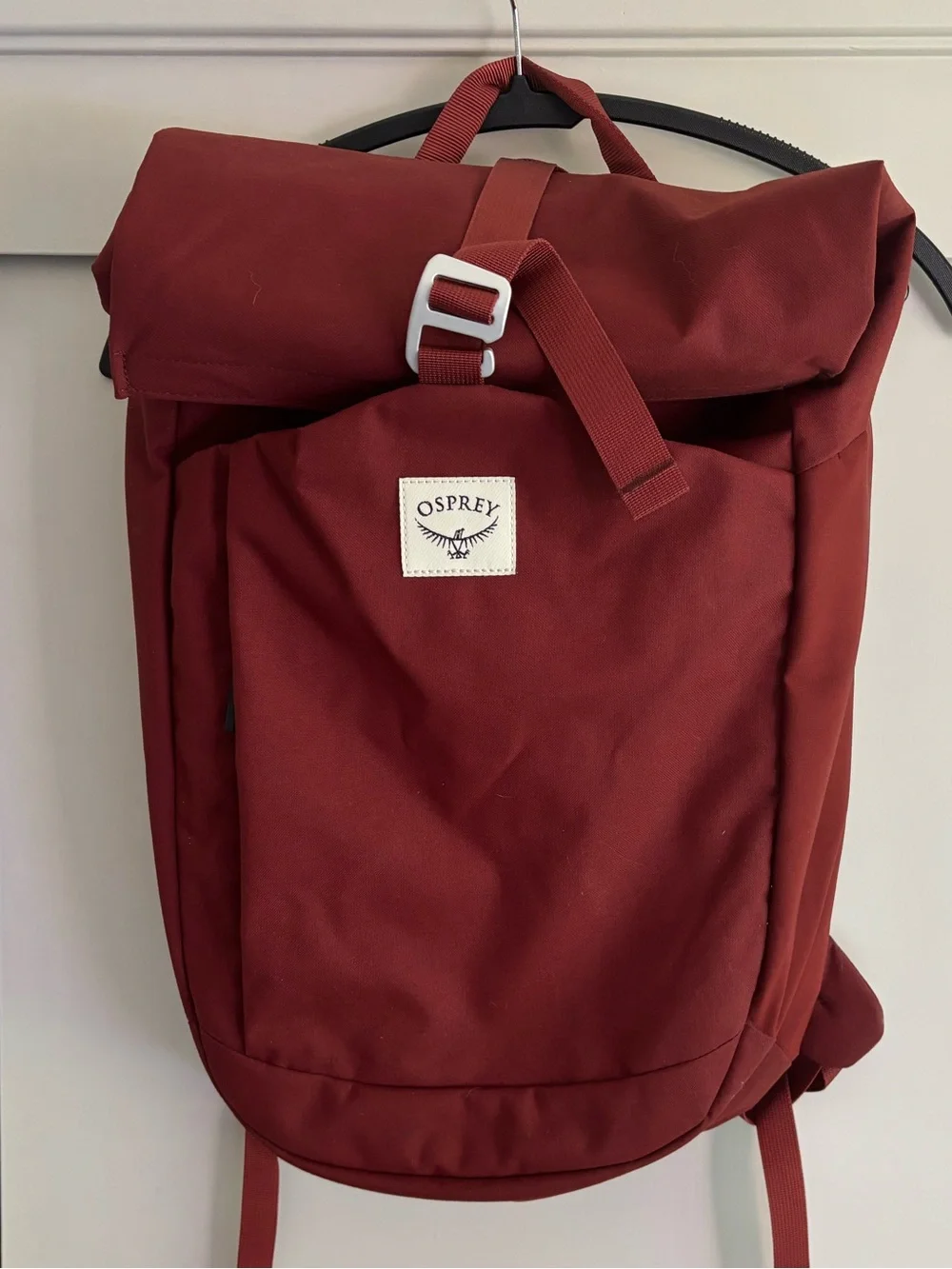 OSPREY Roll-Top Backpack in Burgundy